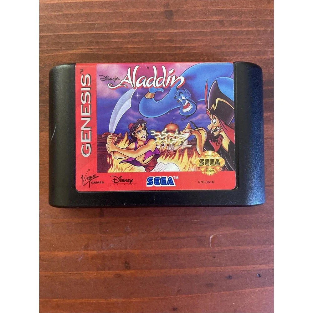 Virgin Games Disney's Aladdin (Sega Genesis) Action & Adventure w/ Original Case